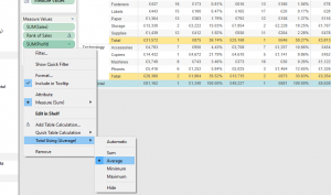 Changing the Aggregation of one measure total from the pill