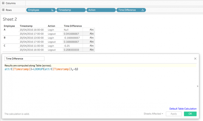 Calculate DateDiff With One Column In Tableau The Information Lab