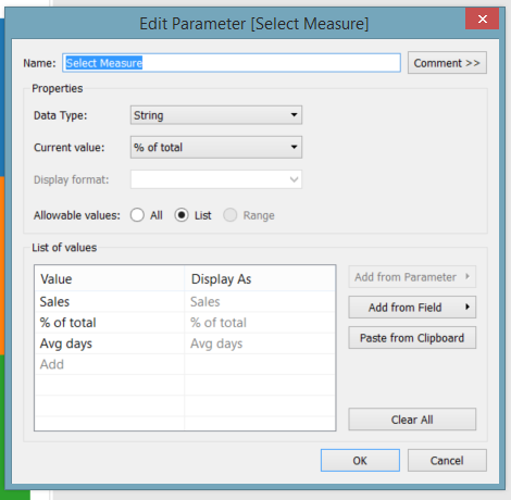 Passing formats through parameters - The Information Lab