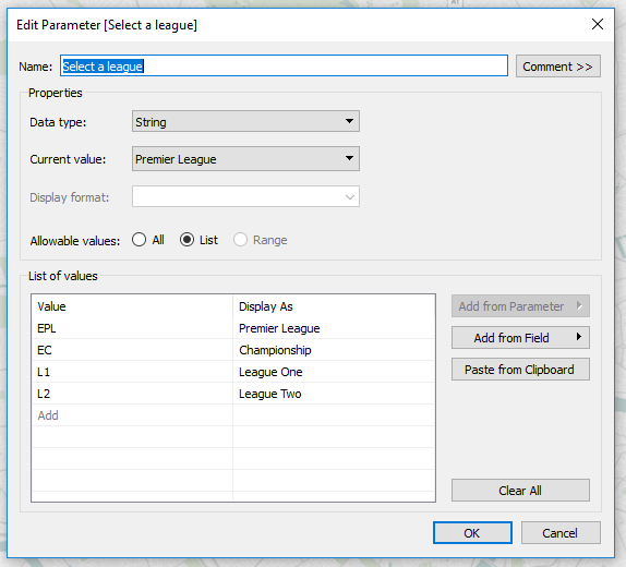 Comment data. Parameter. Создаем подраздел parameters. Parameters range Tableau. Как пользоваться product parameter.